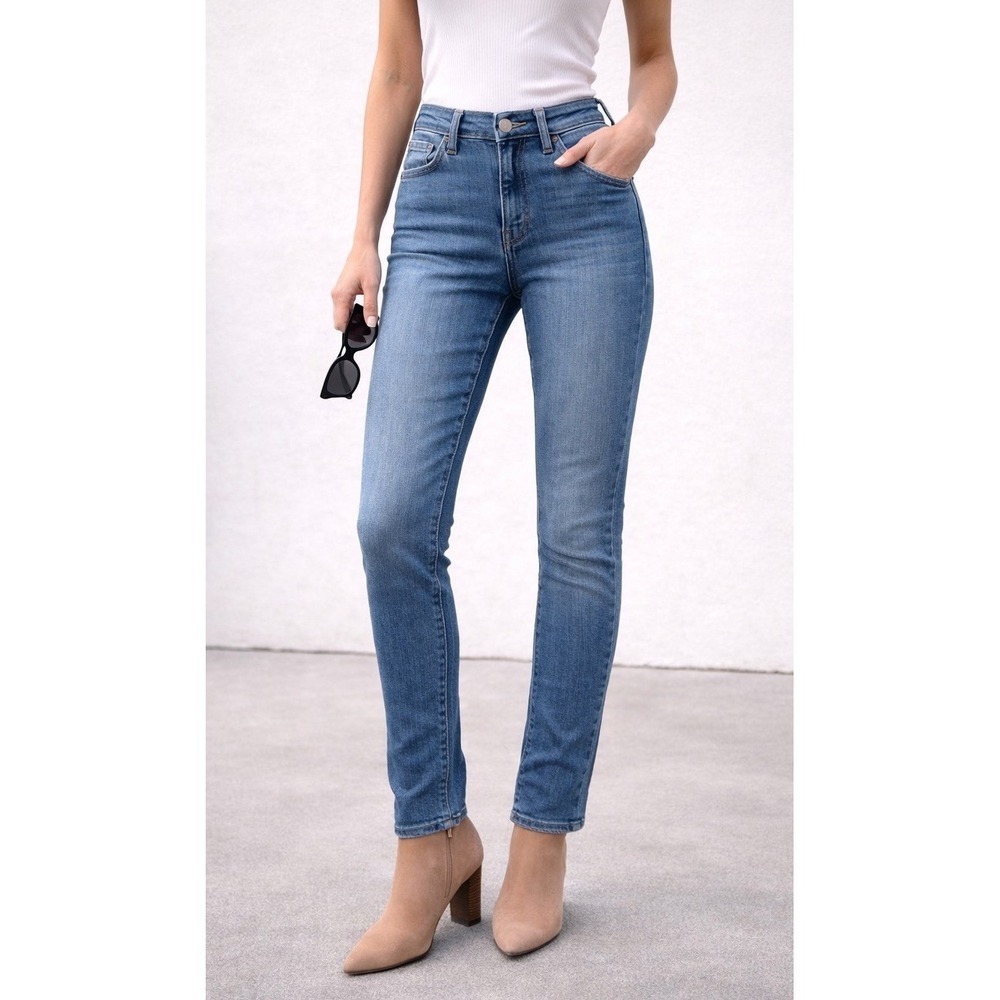 Ralph Lauren Super Skinny Blue Jeans Women 0 (Fits 6/8) Stretch Low Rise 28x29